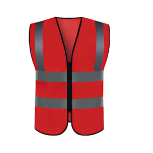 Chaleco de Seguridad Industrial Reflectante de Alta Visibilidad, Impermeable, de Poliéster, Unisex, en Naranja, Amarillo, Verde Lima, Rosa, Azul y Negro - Product Image 1