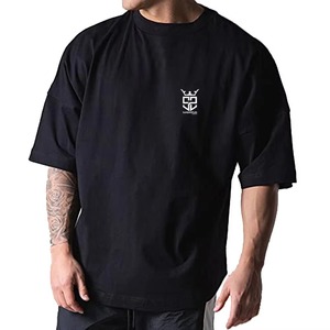 Camiseta Oversize de Corte Holgado con Logotipo Personalizado Impreso para Venta en Línea, 100% Algodón, Talla Grande, Transpirable, para Hombre - Product Image 1