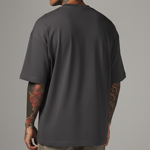 Camisetas de Hombre de Alta Calidad, 100% Algodón Jersey, Ligeras, Estilo Oversize, Casual, Hip Hop, Transpirables - Product Image 3