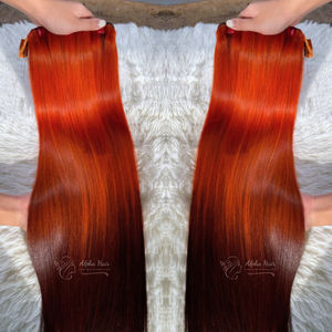 Extensiones de cabello Remy virgen de alta calidad, hueso colorido recto para mechones de cabello de trama Genius con pelucas frontales de encaje S - Product Image 3