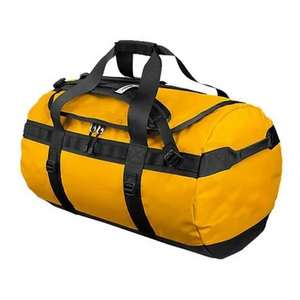 Canvas Duffle <b>Bag</b> for Travel Gym Sports Lightweight Waterproof 30-40L White Black Straps Zipper - Product Image 4