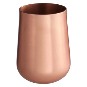 Verres à vin sans pied en cuivre pur, martelés à la main, en forme de baril, sans poignée, pour cocktails Moscow Mule, pour bar. - Product Image 2
