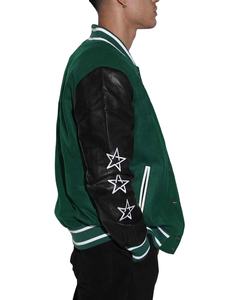 Veste de baseball en laine style streetwear pour homme, qualité supérieure, avec broderie de logo personnalisé, veste varsity pour homme - Product Image 5