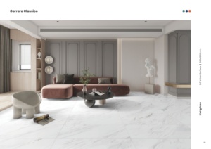 Azulejos de superficie de terciopelo DG en tonos suaves de blanco y gris, 600x1200, para paredes y suelos interiores. - Product Image 1