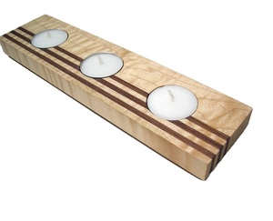 Custom Made Acacia Wood Candle <b>Holder</b> Eco-Friendly Wooden Candle <b>Plate</b> for Home & Wedding Christmas Decoration - Product Image 1