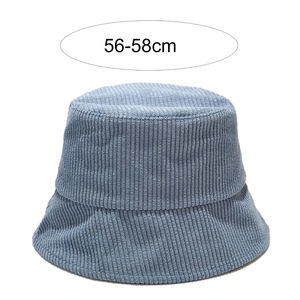 Chapeau en velours côtelé de qualité supérieure, logo personnalisé OEM, lavable, décontracté, pour femmes et hommes, chapeaux en velours côtelé - Product Image 2