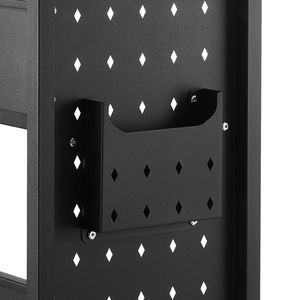 Carrello Porta Libri a Rotelle Monofacciale con Ripiani a L, Capacità 150 Kg, 77x38x122 cm, Struttura in Metallo, Ruote Bloccabili da 3 Pollici - Product Image 3