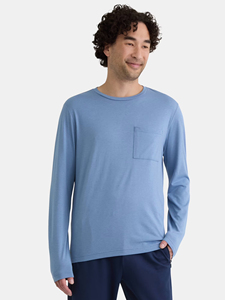 Camisetas de manga larga de alta calidad, lisas, de colores sólidos, transpirables y cómodas para hombre, OEM ODM - Product Image 3