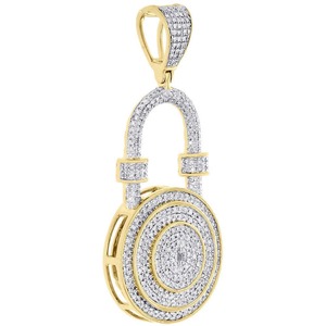 Pendentif vintage en moissanite, diamant jaune massif, bijoux hip-hop pour mariages, fêtes et cadeaux, à prix de gros - Product Image 4