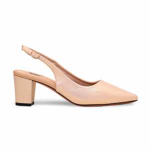 WN7461 Sandalias de tacón con espalda abierta en color dorado - Product Image 4