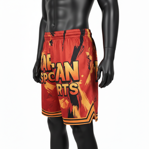 Mens Basketball <b>Shorts</b> Lightweight Polyester Mesh 150GSM Quick Dry Sublimation Print Custom Logo Workout Basketball men's <b>shorts</b> - Product Image 3