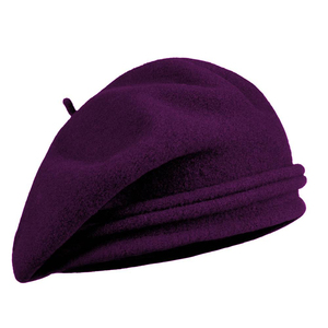 Béret rayé en laine verte unisexe pour adulte, réglable 56-58 cm, style européen décontracté pour l'hiver et l'extérieur - Product Image 2