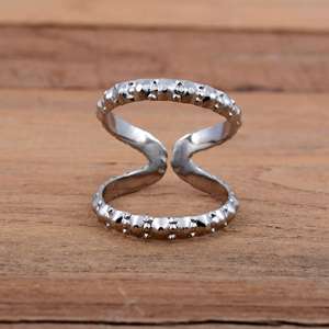 SHYAM JEWELRS 925 Sterling Silver Celestial Splint <b>Ring</b> <b>Moon</b> & Sun Adjustable Arthritis Support Band Luxury Unisex - Product Image 1