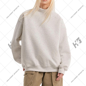 Fabricante de Sudaderas Personalizadas de Cuello Alto en Mezcla de Algodón Vintage, Venta al Por Mayor para Hombre, Mujer y Unisex, Producción en Masa - Product Image 2