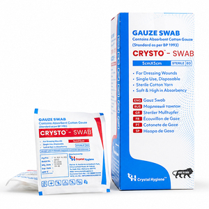 Meilleures ventes : Écouvillons en gaze de coton Crysto Swab T-13 Eco Premium non stériles / de type pansement, qualité supérieure, pour usage hospitalier - Product Image 1