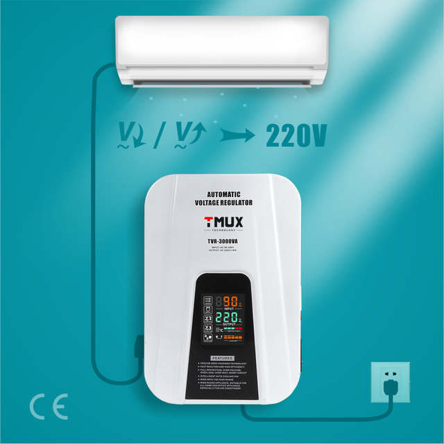 Relay Control 10000va Voltage Regulator for Home Appliances and Office Single Phase Voltage Stabilizer 220V