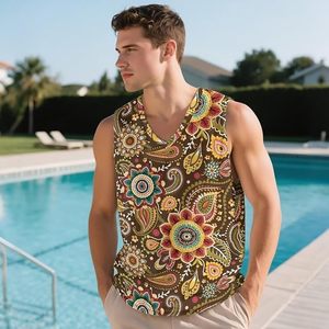 Custom Logo <b>Men</b>’s <b>V</b> <b>Neck</b> Tank Top Quick Dry Sleeveless Athletic Gym Running Training Shirt - Product Image 1