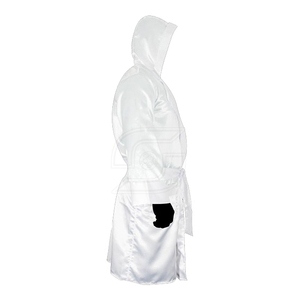 New Design Best Quality Boxing Robe With Hood Jiu Jitsu Kimono <b>Comfortable</b> Boxing Robe Best Quality Design Boxing Hood Robe - Product Image 4