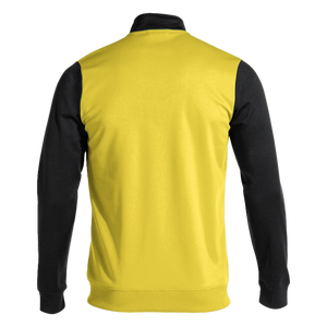 เสื้อแจ็คเก็ตแทร็คซิปเต็มตัวบล็อกสีสำหรับผู้ชาย สีแดงดำ ชุดกีฬา - Product Image 2
