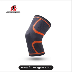 JUST FITNESS GEARS Genouillère de compression pour la musculation, en nylon et coton respirants, avec fermeture auto-agrippante, unisexe adulte - Product Image 4
