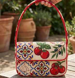Sac à main personnalisé fait main, professionnel, de luxe, tendance, bohème, floral, perlé, robuste, léger, écologique, sûr, brodé, portable, magnétique - Product Image 3