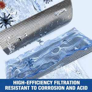 Tube filtrant perforé en acier inoxydable 304 316L, panier filtrant cylindrique, panier de filtration pour la filtration industrielle de l'huile - Product Image 4