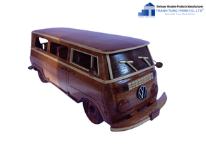 Thanh Tung Thinh Wooden Vintage Car Model Handmade Decorative Piece for Living Room - Product Image 4