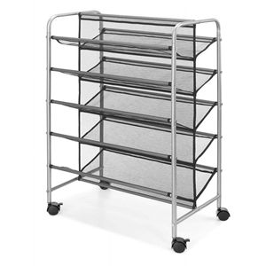 Zapatero Metálico Moderno de 5 Niveles, con Capacidad para 30 Pares, Impermeable, Ahorra Espacio, para Entrada, Gimnasio, Exterior - Product Image 1