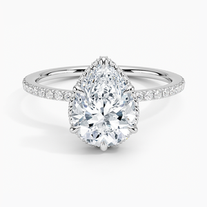 BOJ <b>Ring</b> 059 Pear Cut <b>925</b> <b>Silver</b> Gala Halo Diamond <b>Ring</b> 2ct D Color VVS1 Moissanite GRA Certified Low Price Wedding <b>Ring</b> - Product Image 1