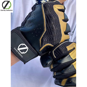 Gants de frappe en cuir Cabretta Pro Series, rembourrés et élégants, avec une adhérence et un ajustement confortables pour les joueurs de baseball et de softball - Product Image 4