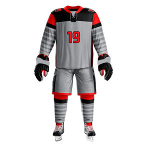 Uniforme de hockey sur glace personnalisé à impression numérique respirant, service OEM, maillot durable, fournisseur en gros, vêtements de sport en vrac - Product Image 1
