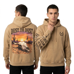 เสื้อฮู้ดดี้ผ้าฝ้าย 350GSM คุณภาพสูง สไตล์สตรีทแวร์ แบบสวมหัว ไม่มีลาย สำหรับผู้ชาย ไซส์ใหญ่ ผลิตจากโรงงาน รับผลิตแบรนด์ส่วนตัว - Product Image 3