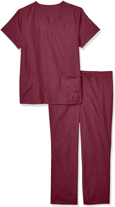 Custom Fit Women Medical <b>Scrub</b> <b>Set</b> V Neck Hospital Uniform Doctor Nurse Work Suit High Quality Women V Neck <b>Scrubs</b> <b>Set</b> Medical - Product Image 3