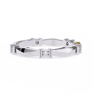 Anillo de Diamante Cultivado en Laboratorio para Mujer, Corte Brillante Redondo, Banda de Oro, Estilo Halo, Joyería de Compromiso y Boda - Product Image 3