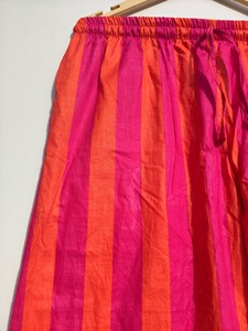 Pantalon palazzo bohème d'été pour femme en coton rose-orange à motifs floraux/animaliers, séchage rapide, écologique, taille haute, coupe large - Product Image 4