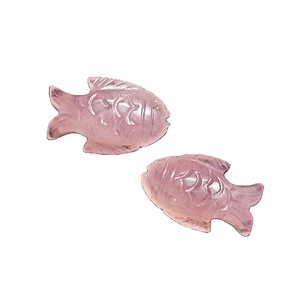 หินควอตซ์ธรรมชาติแกะสลักรูปปลาลูกปัดอัญมณีหลวมสำหรับทำเครื่องประดับแกะสลักหินควอตซ์15X25มม. - Product Image 4