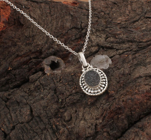 Colgante de Piedra Preciosa Druzy con Engaste de Bisel Vintage, Plata de Ley 925, Chapado en Platino, Alta Calidad, Ágata Brillante, Unisex, Venta al por Mayor - Product Image 2