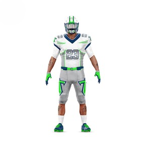 Uniforme de Fútbol Americano Estampado Transpirable de Alta Calidad, 100% Poliéster, Secado Rápido, Antibacteriano, Tallas Grandes, Ropa Deportiva Personalizada para Equipos - Product Image 5