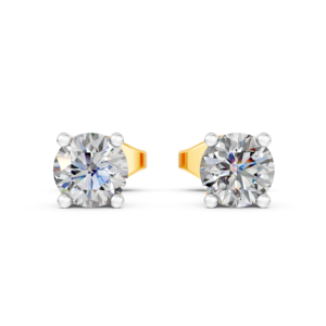 Boucles d'oreilles en or massif 14K 9K 10K 18K avec diamants de laboratoire certifiés IGI, fabricant de bijoux fins éthiques RJC ODM OEM, vente en gros EA501902 - Product Image 1
