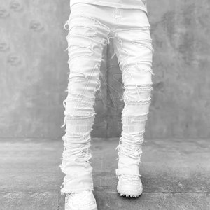 Pantalones Casuales Cómodos de Lona, Cintura Media, Diseño Personalizado, Corte Relajado, Tela Suave para Uso Diario, Estilo Moderno y a la Moda - Product Image 2