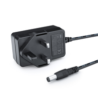 Adaptor Daya Switching GOE GS2B-024-1201500-Y 12V 1.5A, Sesuai UKCA, Material PC, Output 24W, Colokan AC100-240V