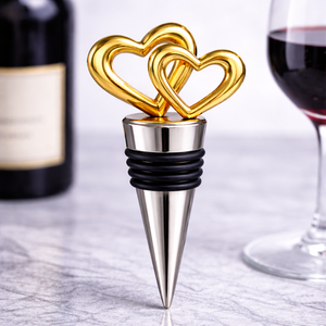 Tapón de Vino Personalizado de Metal Esmaltado con Logotipo de Marca y Bandera de EE. UU., Reutilizable, Decorativo para Mesa, Cierre a Presión, JIN JUMBO (JM) - Product Image 2