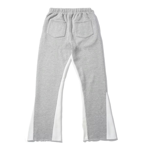 <b>Men's</b> Flared Sweatpants Elastic Waist Drawstring Casual Loose Baggy Fit <b>Trouser</b> Heavyweight Knitted Pants Autumn Style <b>Trouser</b> - Product Image 2