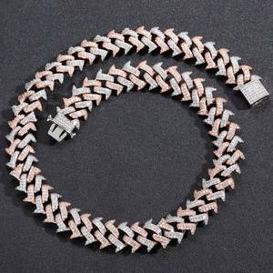 Custom <b>Iced</b> <b>Out</b> Diamond Hip Hop <b>Chain</b> Necklace for Men Cubic Zirconia Cuban Link <b>Chain</b> for Streetwear Fashion Jewelry - Product Image 6