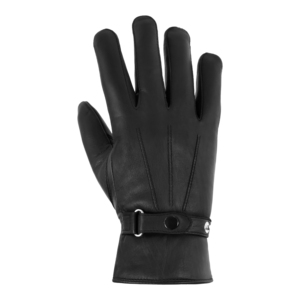 Men's Genuine Sheepskin Leather <b>Gloves</b> Classic Black Perforated Biker Driving <b>Gloves</b> Soft Breathable Full Finger <b>Gloves</b> OEM ODM - Product Image 1