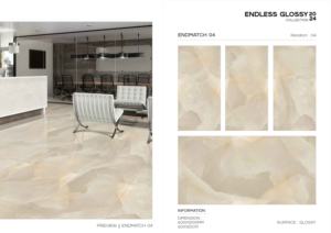 Azulejo de Porcelana Brillante de Gran Formato de Lujo 600x1200, Superficie Pulida Premium para Paredes y Pisos, Uso en Diseño Interior y Exterior - Product Image 2