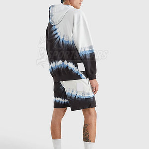 Ensemble sweat à capuche et short pour un style de vie actif, confort premium quotidien, léger, toucher doux, coupe décontractée, en vente - Product Image 3