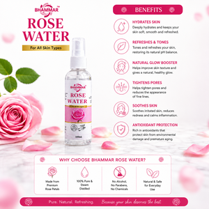 Poudre d'eau de rose aux herbes BHAMMAR 100ml pour tous types de peau, soin liquide écologique du Gujarat avec épilation indolore - Product Image 2