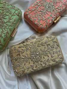 กระเป๋าคลัทช์ปักลายพรีเมียม ราคาประหยัด ดีไซน์แบบชาติพันธุ์ สำหรับผู้หญิง ใช้ในงานแต่งงาน งานเลี้ยงกลางคืน และงานเทศกาลต่างๆ - Product Image 5