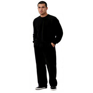 Conjunto Deportivo de Invierno para Hombre Cotton Field, Sudadera con Capucha y Pantalones Deportivos 100% Algodón, Estilo Urbano, Secado Rápido - Product Image 3